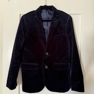 Elegant Dark Velvet Blazer